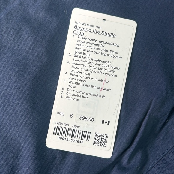 Lululemon Beyond the Studio Crop - Picture 2 of 3